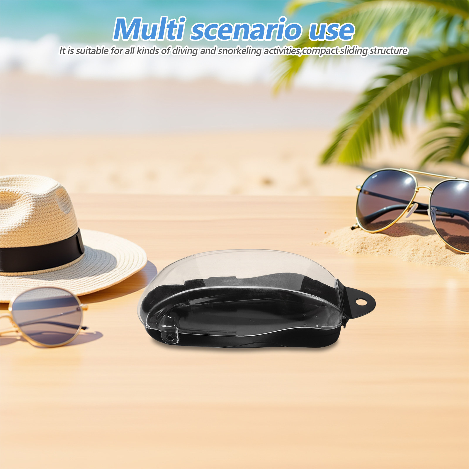 Mask Case Hard Shell - Snorkeling Mask Case Portable Hard Shell