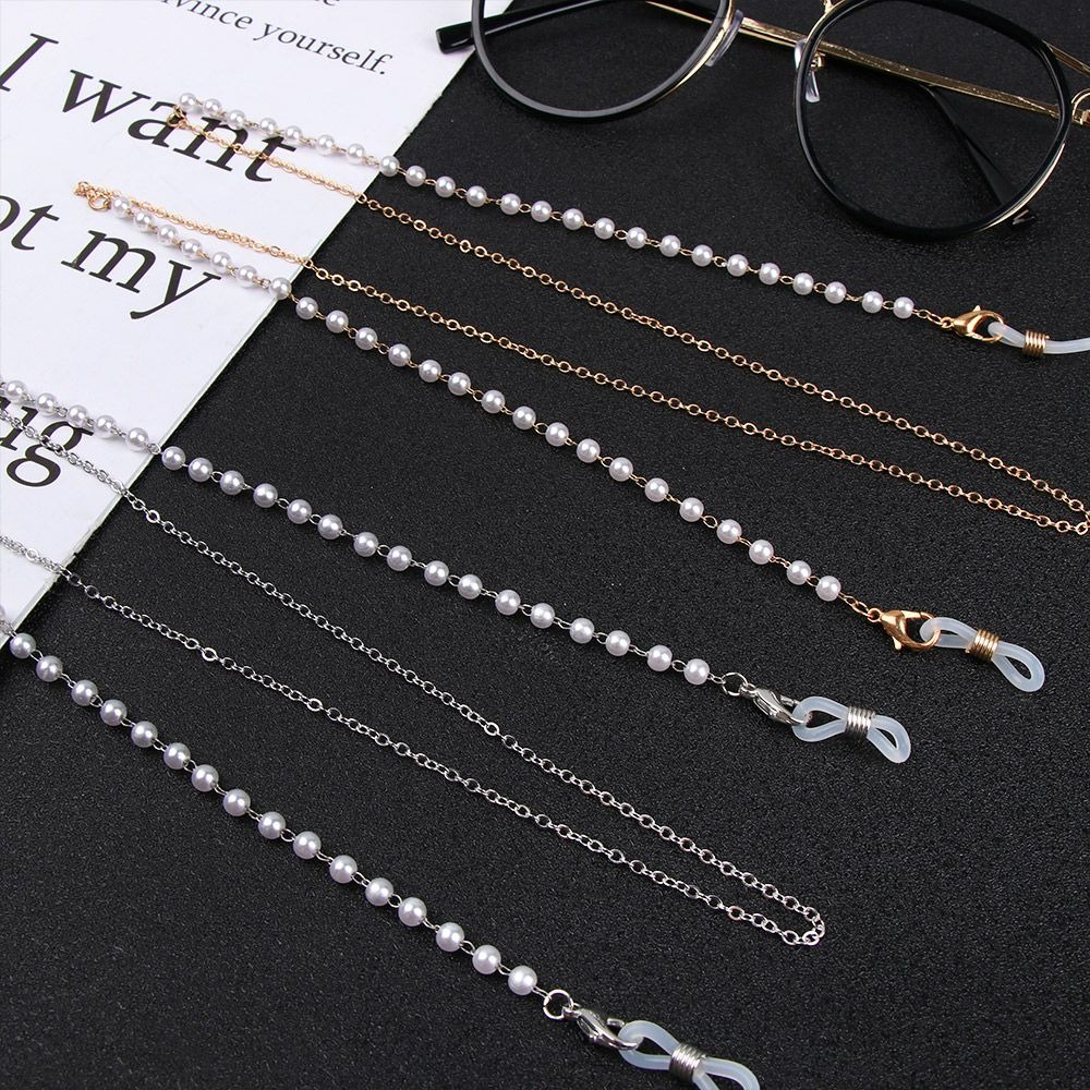 Fashion Flower Beads Eyeglass  - Mask Chain Holder recension och pris