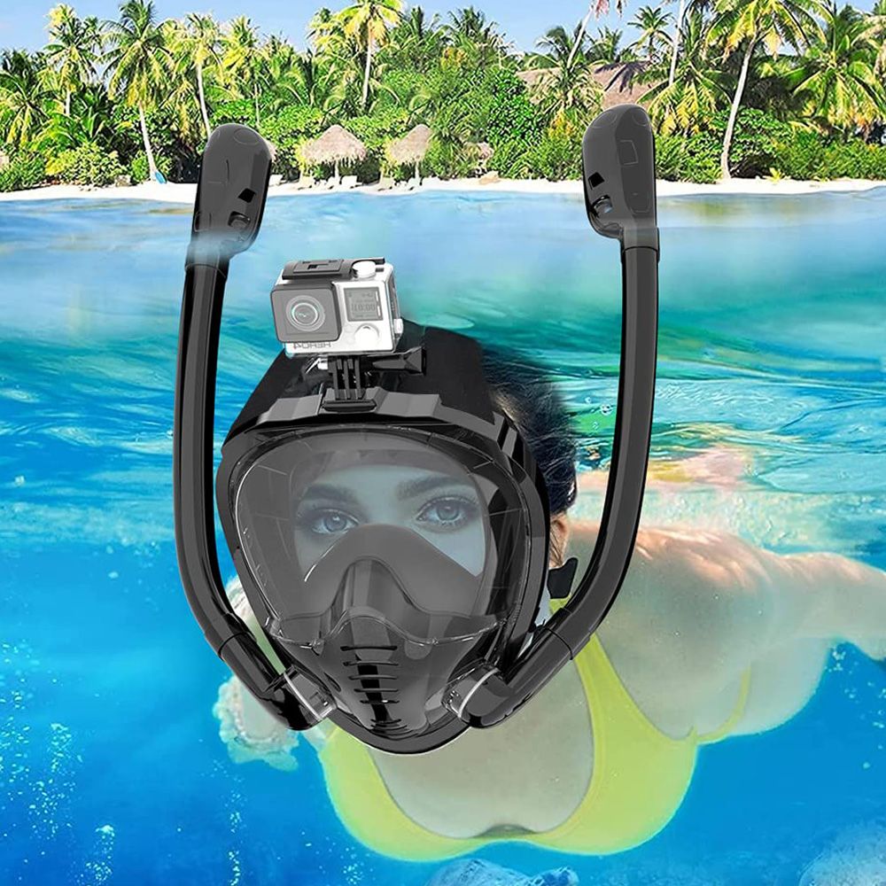 Full Face Snorkel Mask 180°Pan - Anti Pollution Mask recension och pris