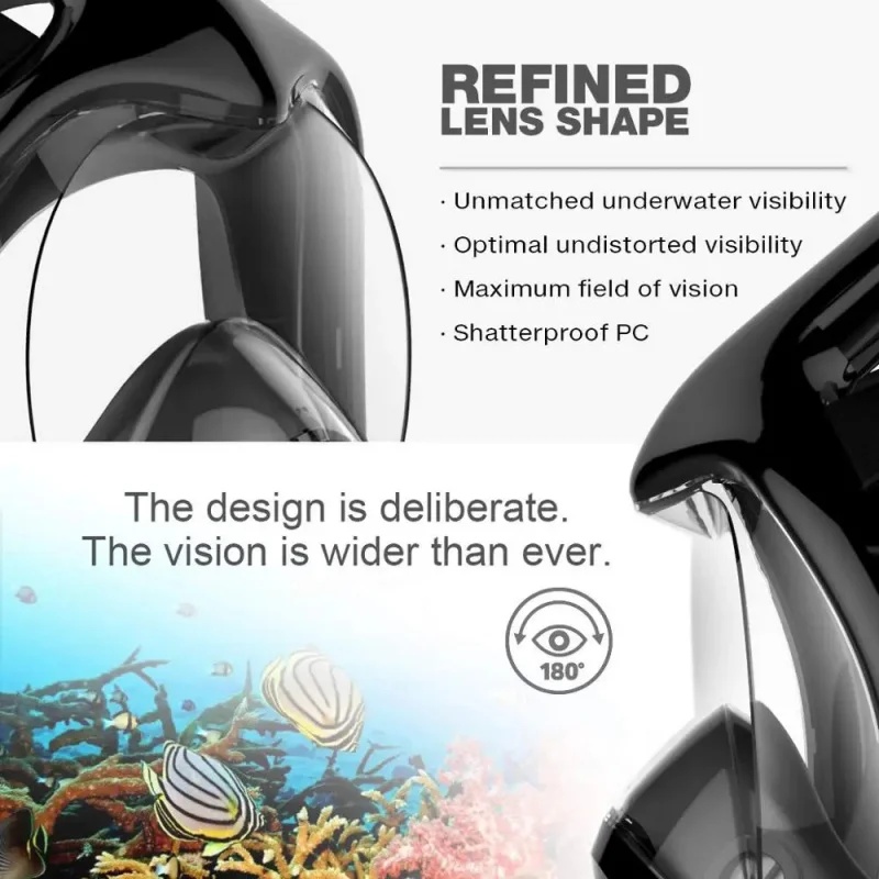 Underwater Scuba Anti Fog Full - Anti Pollution Mask recension och pris