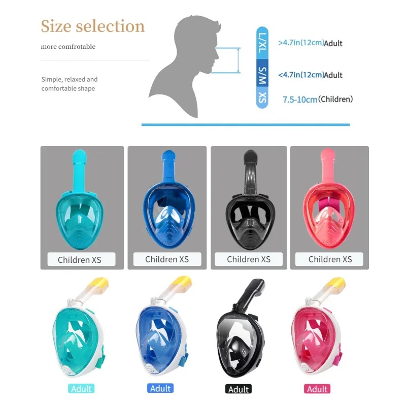 Underwater Scuba Anti Fog Full - Anti Pollution Mask recension och pris