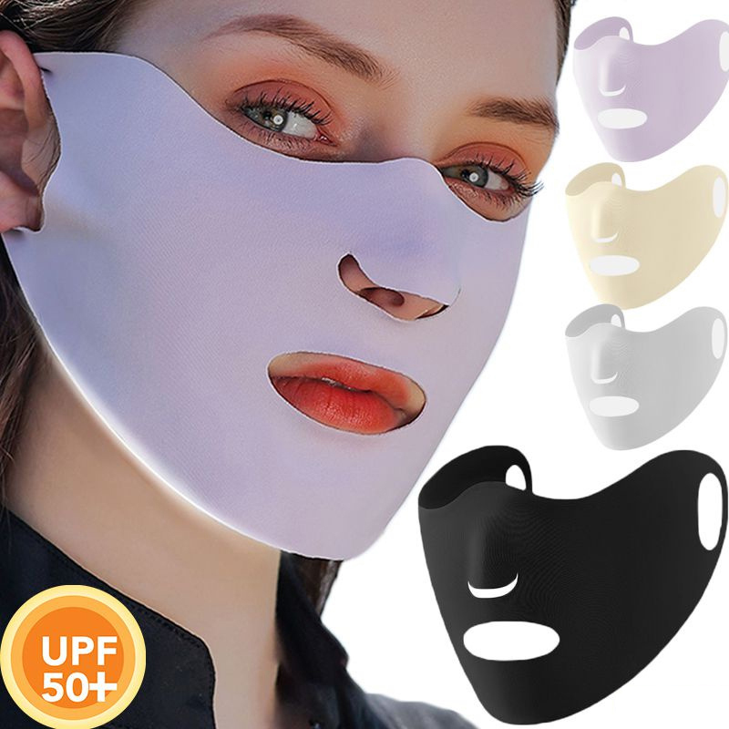 Ice Silk Sunscreen Mask Female - Sports Mask Breathable recension och pris