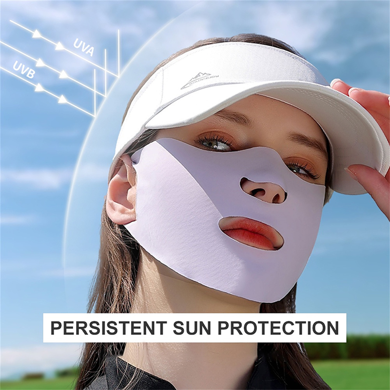 Ice Silk Sunscreen Mask Female - Sports Mask Breathable recension och pris