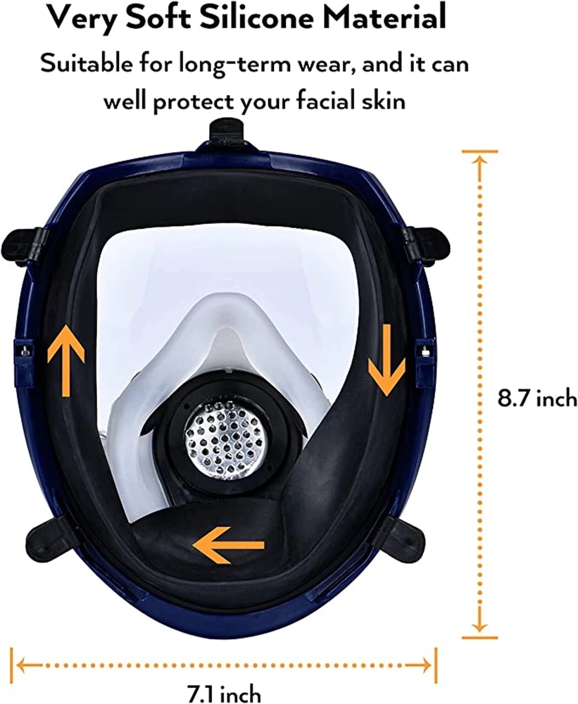 Chemical Gas Mask 6800 Dust Re - Anti Pollution Mask recension och pris