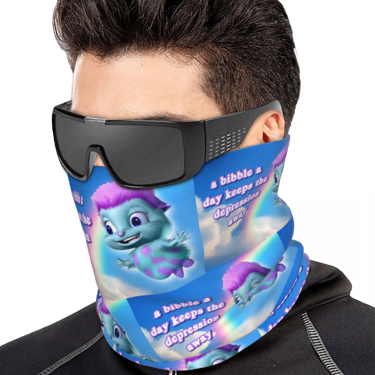 A Bibble A Days Keeps The Depr - Neck Gaiter Face Cover recension och pris