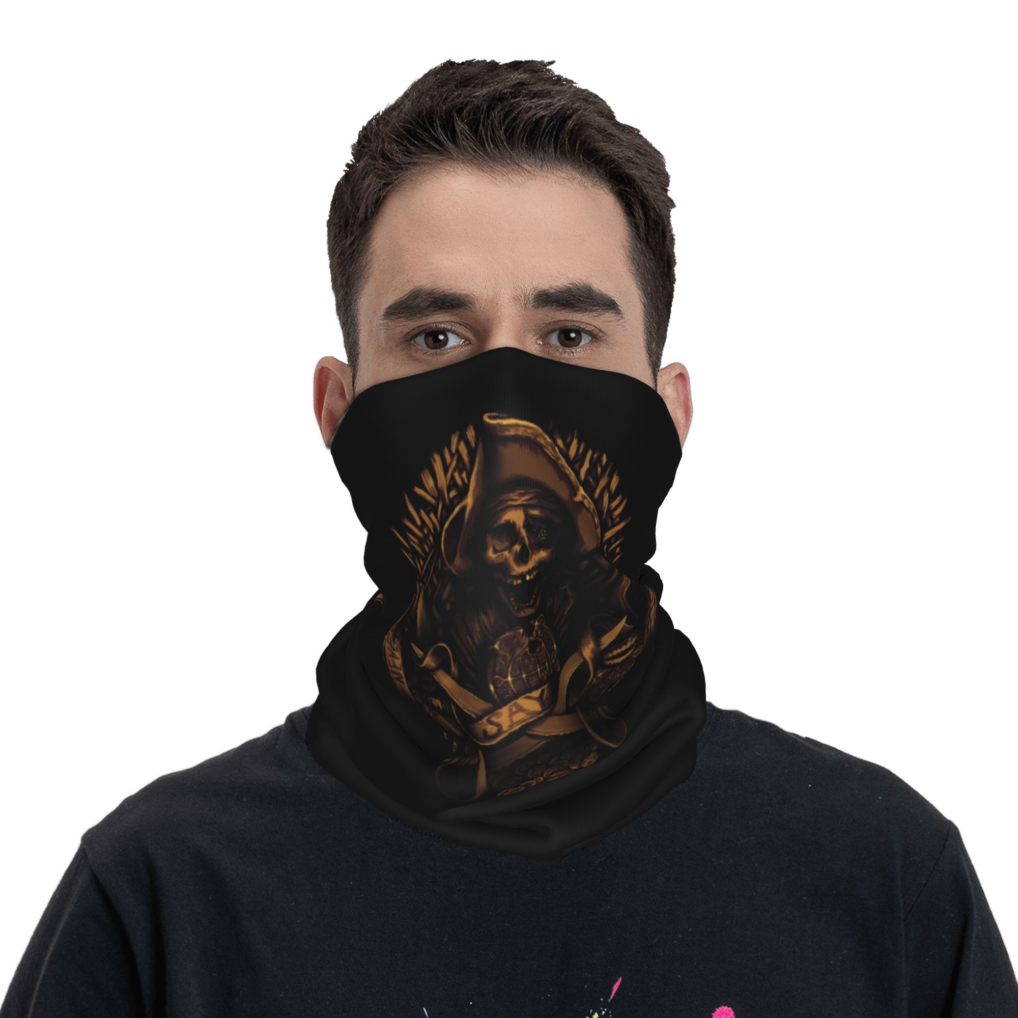Custom Never Say Die Pirate Sk - Neck Gaiter Face Cover recension och pris